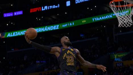 Die Los Angeles Lakers feiern nach drei Niederlagen wieder ein Erfolgserlebnis. Angeführt vom überragenden LeBron James schlugen die Lakers die Atlanta Hawks deutlich mit 141:116.
