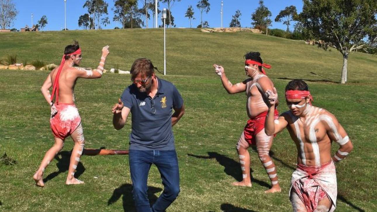 Klopp mit Tanzeinlage in Australien