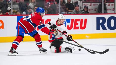 Tim Stützle gegen die Montréal Canadiens