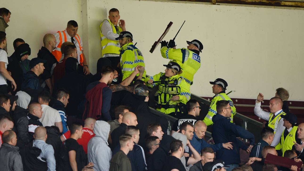 Fan-Randale: 96-Test abgebrochen