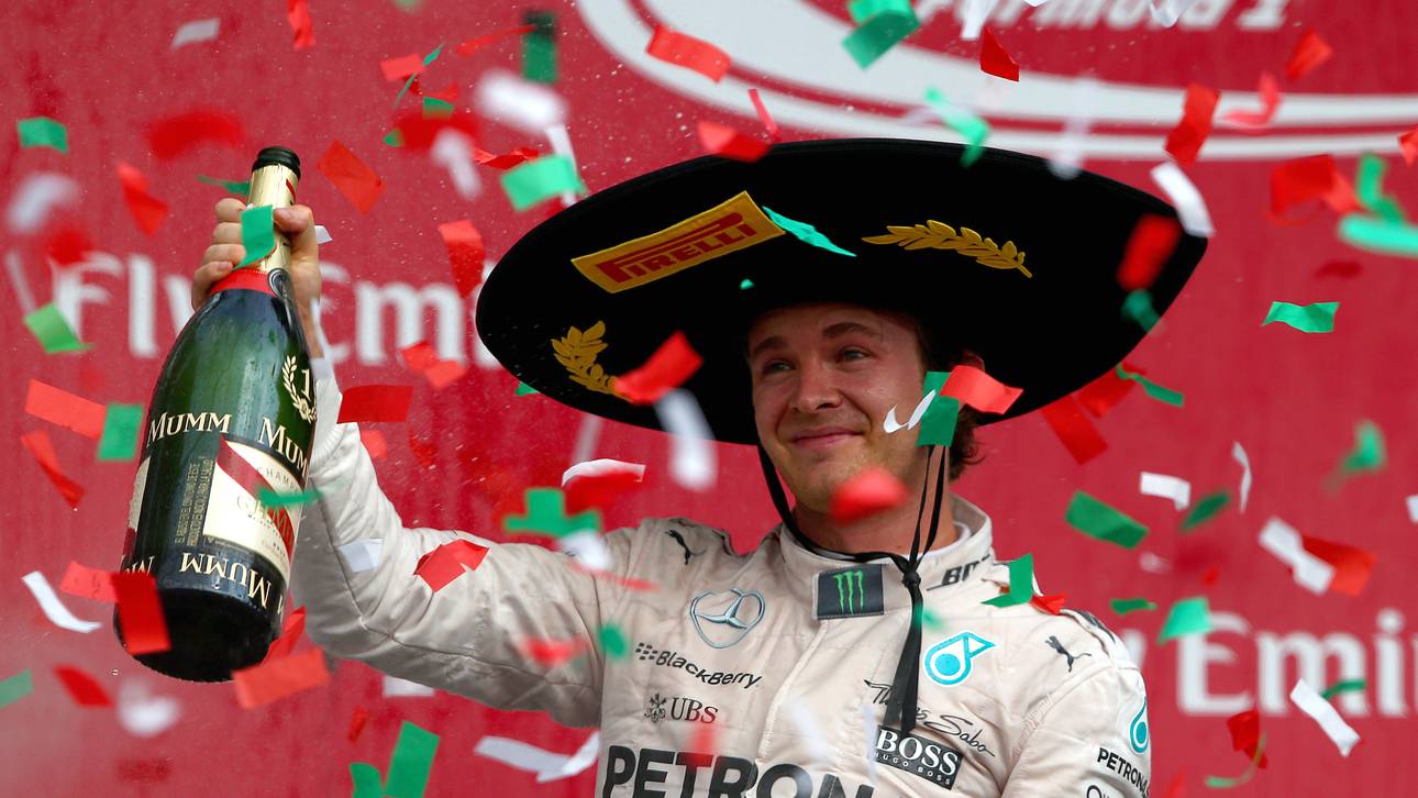 Rosberg feiert mit Tequila und Model