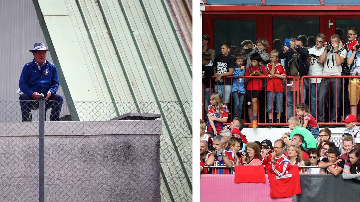 Schon der Zuschauerandrang beim Training zeigt, wie unnormal das Aufeinandertreffen ist. In Darmstadt geht es zumeist ruhig und beschaulich zu, in der bayrischen Landeshauptstadt strömen dagegen tausende von Kiebitzen an die Säbener Straße, um ihre Stars zu sehen