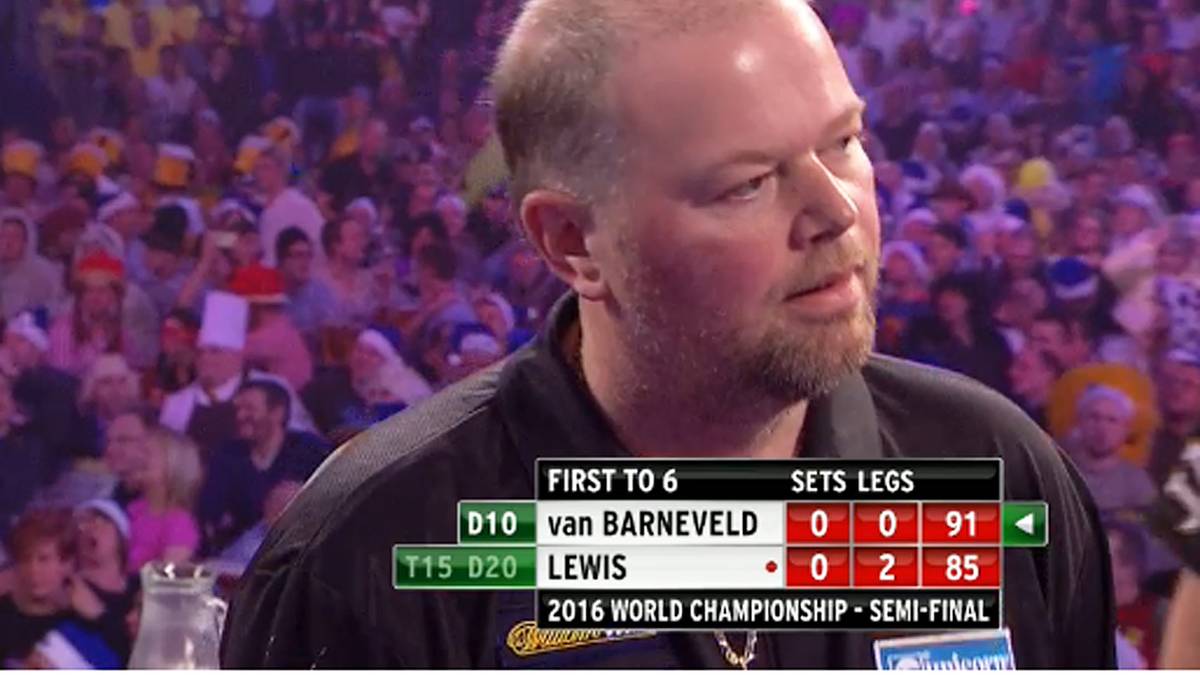 "Barney" erwischt einen schlechten Start in die Partie. Sein Gesichtsausdruck spricht Bände