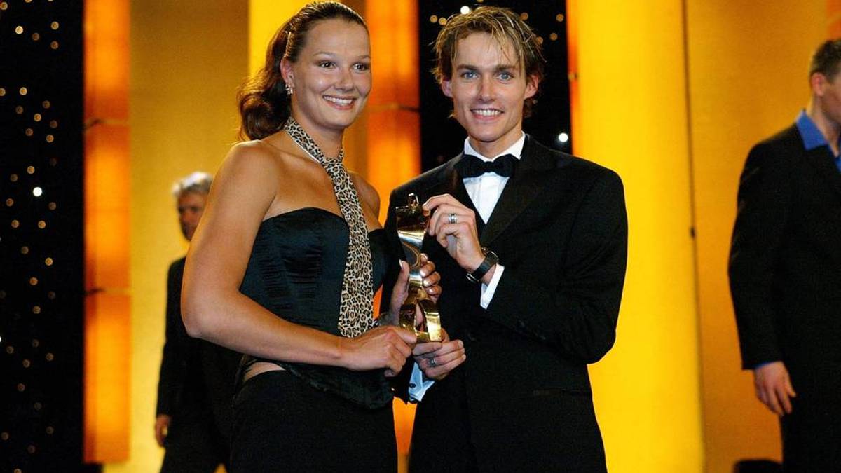 Franziska van Almsick und Sven Hannawald wurden zu den Sportlern des Jahres 2002 gewählt