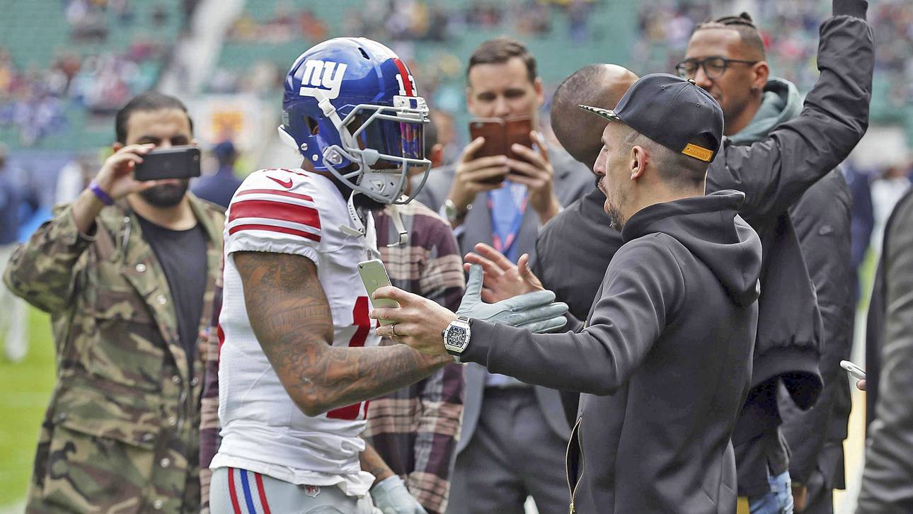 FCB-Stars feiern Beckhams Giants