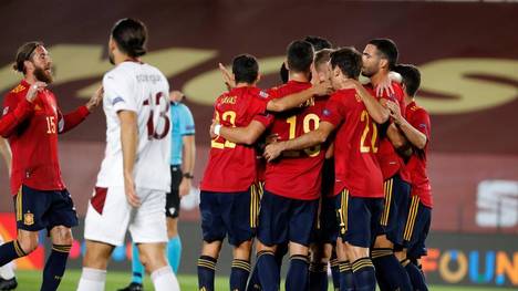 Am 3. Spieltag der Nations League siegt Spanien gegen die Schweiz 
