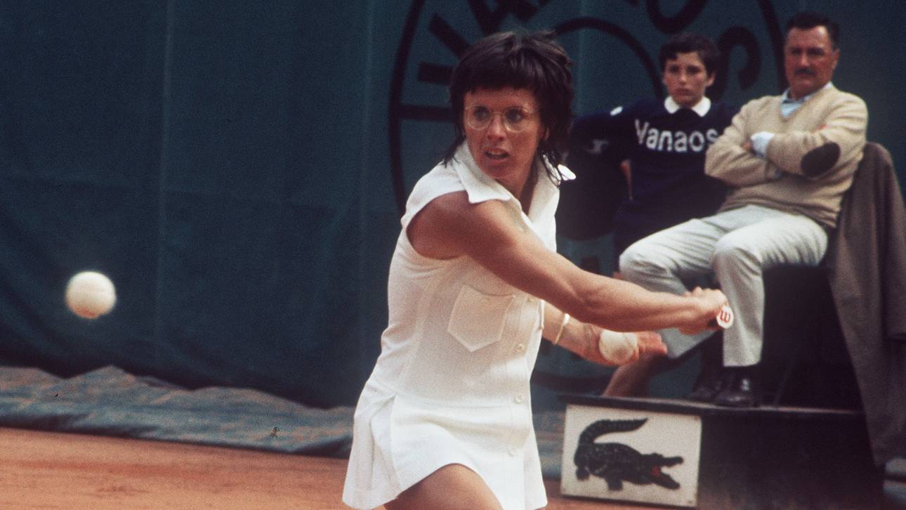 Tennis French Open Billie Jean King Billie Jean King im Finale der French open 1972