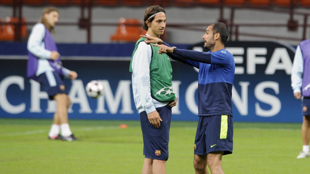 Wohlbekannt auch Ibrahimovic' Probleme beim FC Barcelona. Der Transfer dorthin entpuppte sich als sportliches Missverständnis, Trainer Pep Guardiola ließ es ihn spüren. Noch mehr, nachdem Ibrahimovic sich intern beschwerte, nicht richtig eingesetzt zu werden