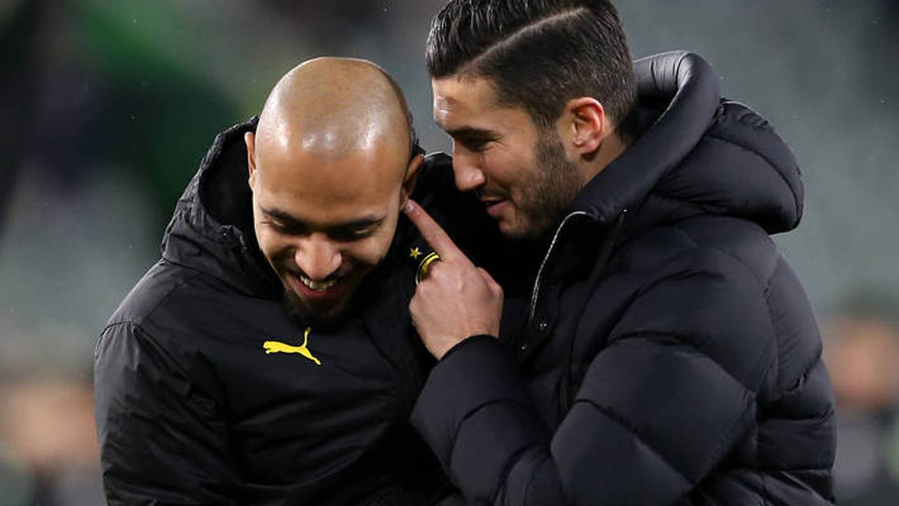 Donyell Malen im Gespräch mit Nuri Sahin