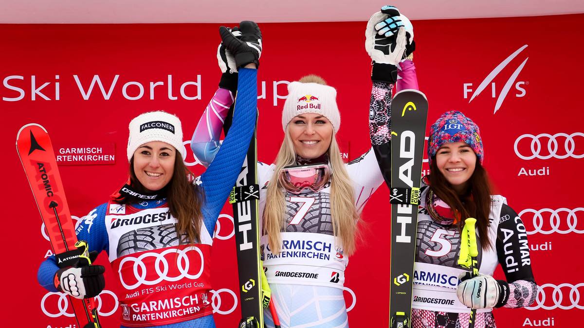 Doch in Abfahrt und Super-G gehört Vonn auch in diesem Winter zu den Besten. Sie gewinnt Rennen in Val d'Isere, Cortina und Garmisch-Partenkirchen und hat mittlerweile 81 Weltcup-Siege auf ihrem Konto