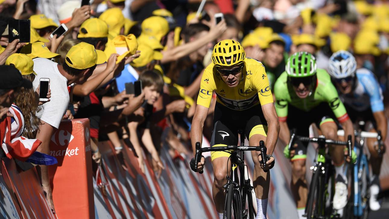 Gestresster Froome bleibt in Gelb