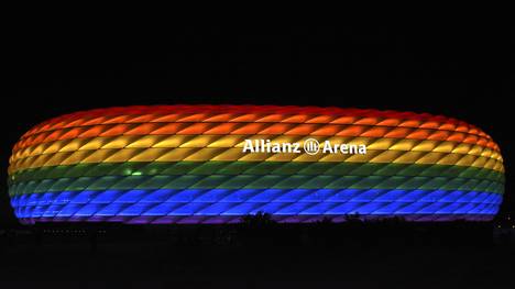 Die Allianz Arena leuchtet am 11. Juli bunt auf