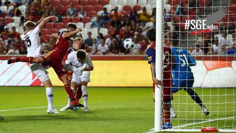 Nicolai Müller erzielt für Frankfurt das einzige Tor gegen Salt Lake City