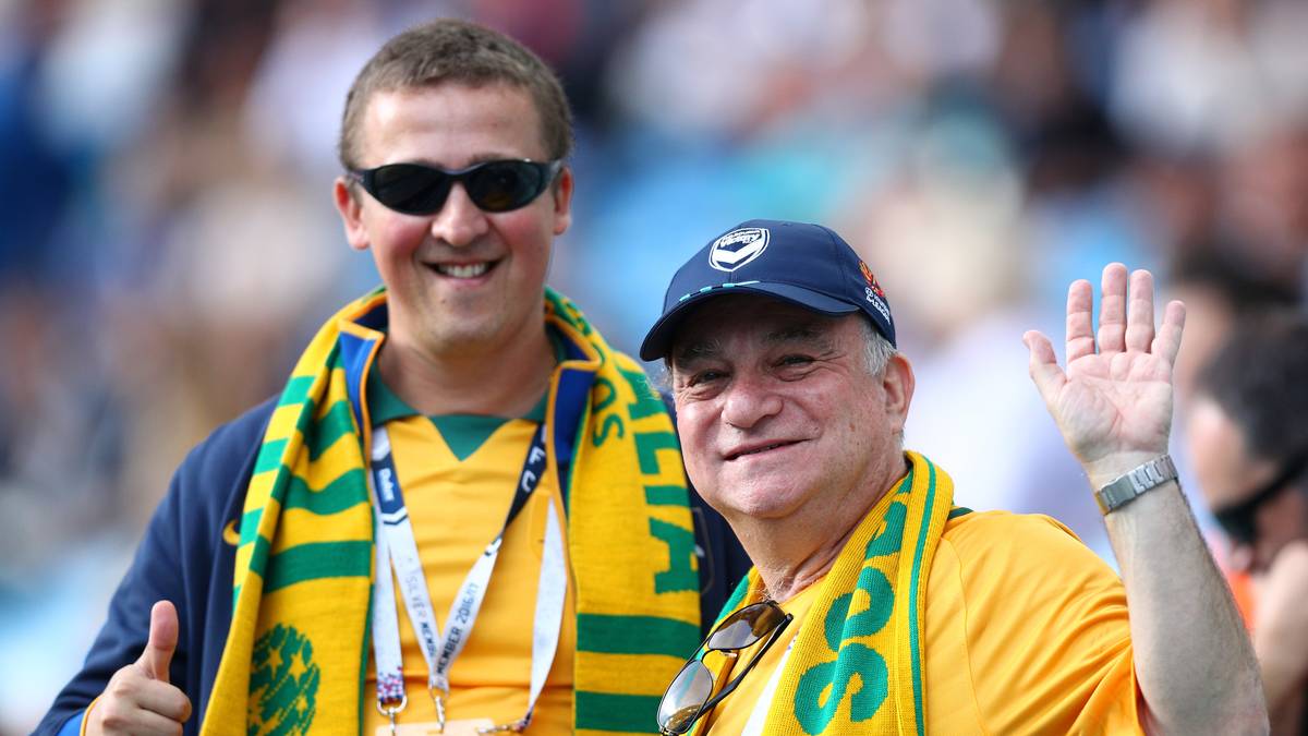 Auch die Fans der Socceroos haben es ins Stadion in Sotschi geschafft