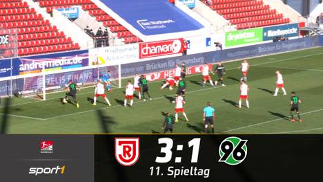 Jahn Regensburg bleibt Tabellenzweiter. Gegen Hannover scheint zunächst alles geklärt, bis Kerk den Anschlusstreffer erzielt. Erst in der Nachspielzeit schafft es die Jahn, für klare Verhältnisse zu sorgen.