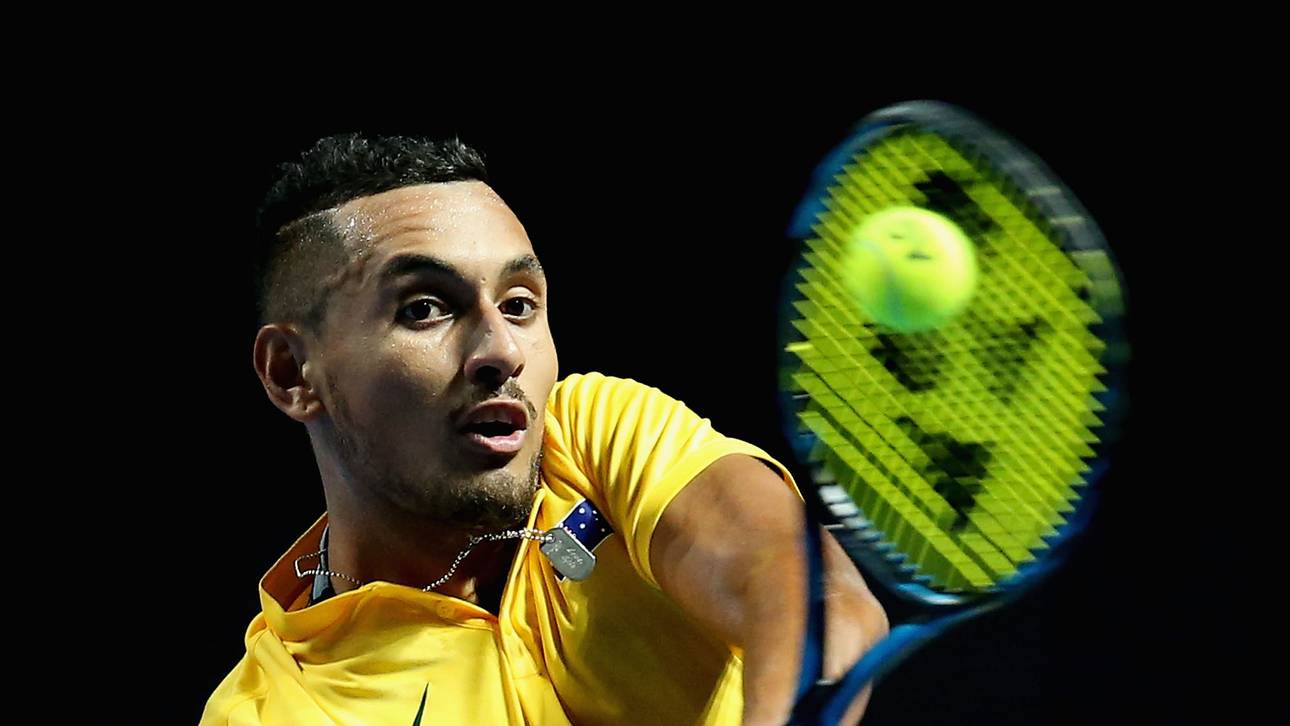 Kyrgios provoziert mit Trump-Shirt