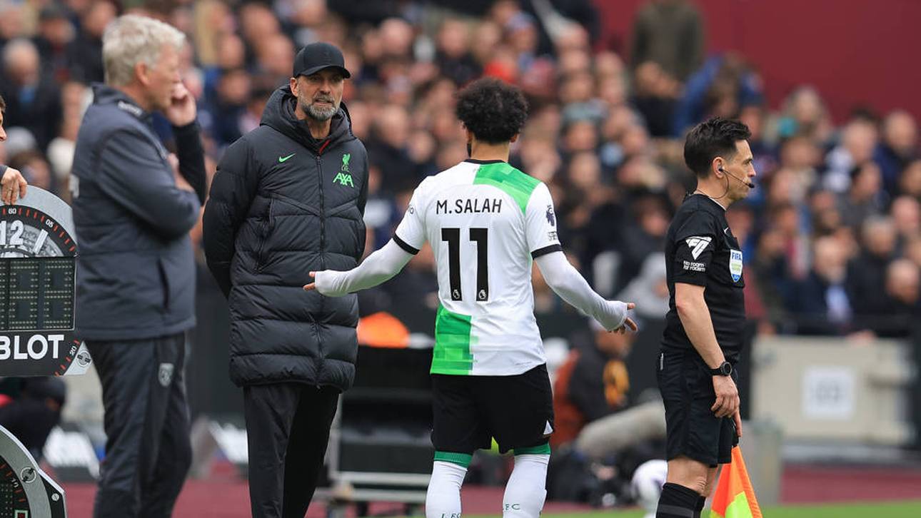 Jürgen Klopp (l.) und Mohamed Salah (r.) zofften sich am vergangenen Wochenende öffentlich