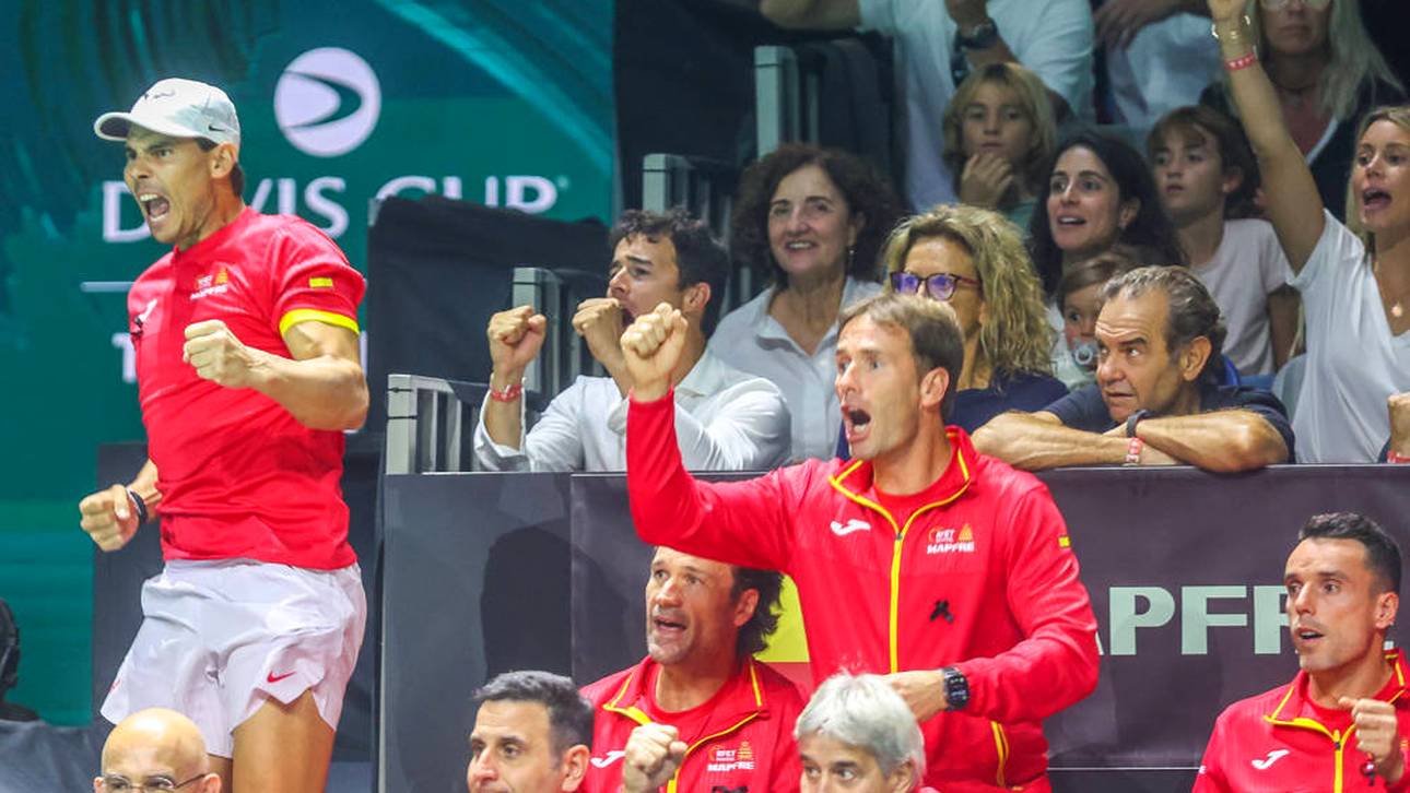 Rafael Nadal ging auf der Bank richtig steil