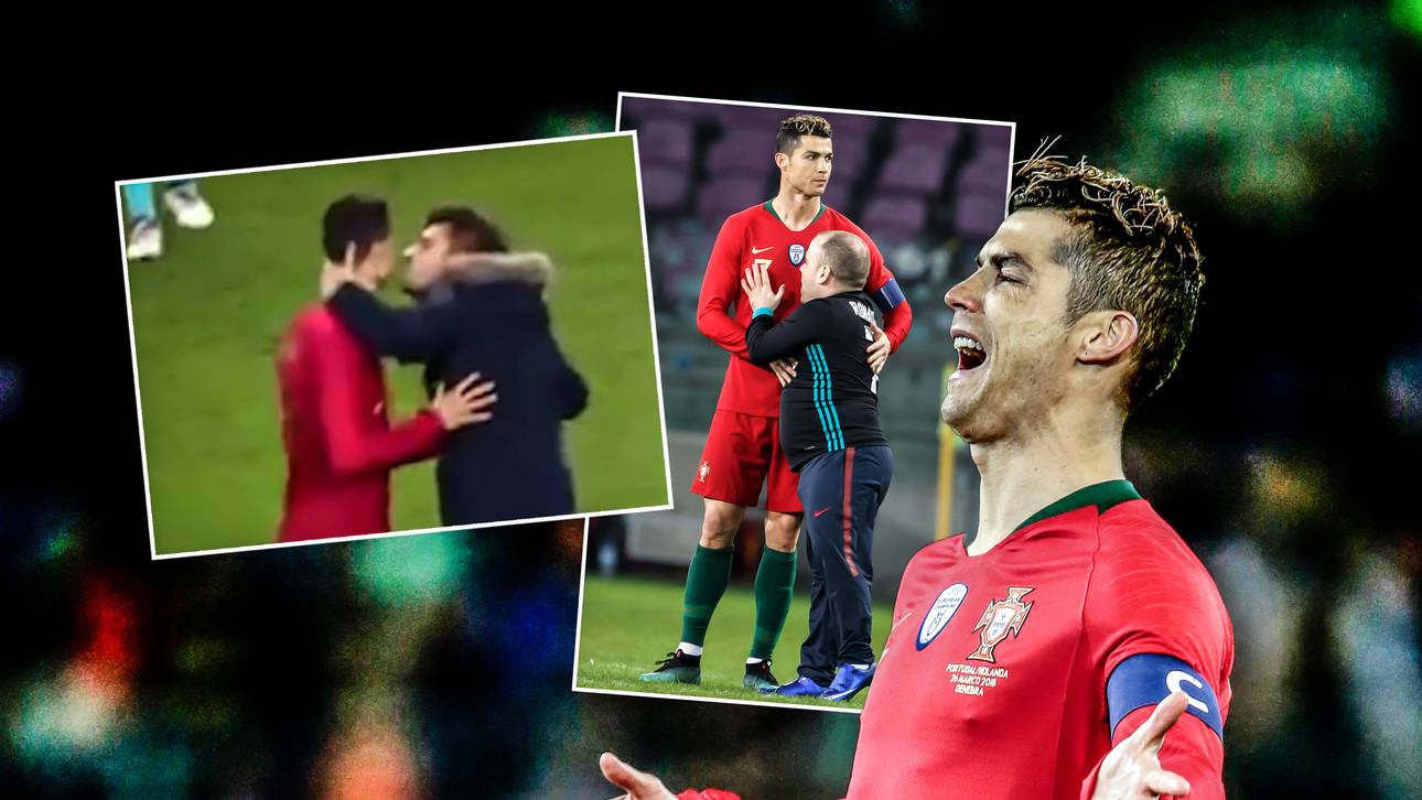 Flitzer mit Kuss-Attacke auf Ronaldo