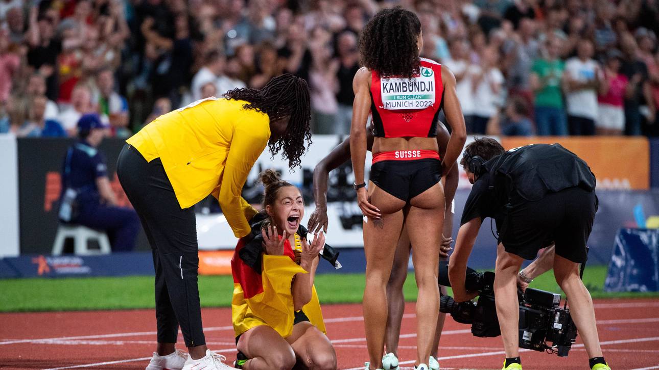 Gina Lückenkemper konnte ihr Glück bei der EM 2022 kaum fassen