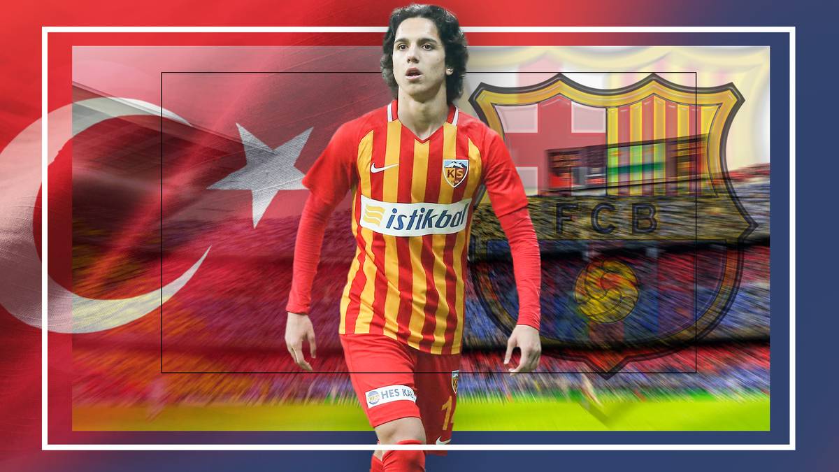 Emre Demir ist das neue Türkei-Talent des FC Barcelona. Der jüngste Torschütze der Süper-Lig-Geschichte wechselt im Sommer von Kayserispor zu Barca. 
