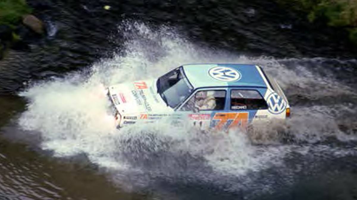 1986: Der Schwede Kenneth Eriksson wird im Volkswagen Golf II GTI Rallye-Weltmeister 