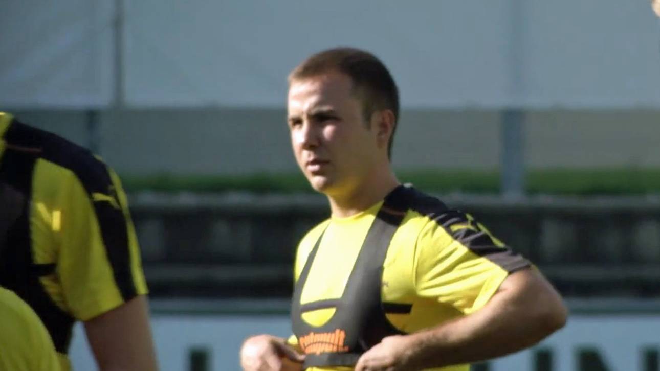 Götze beim BVB wieder auf dem Rasen