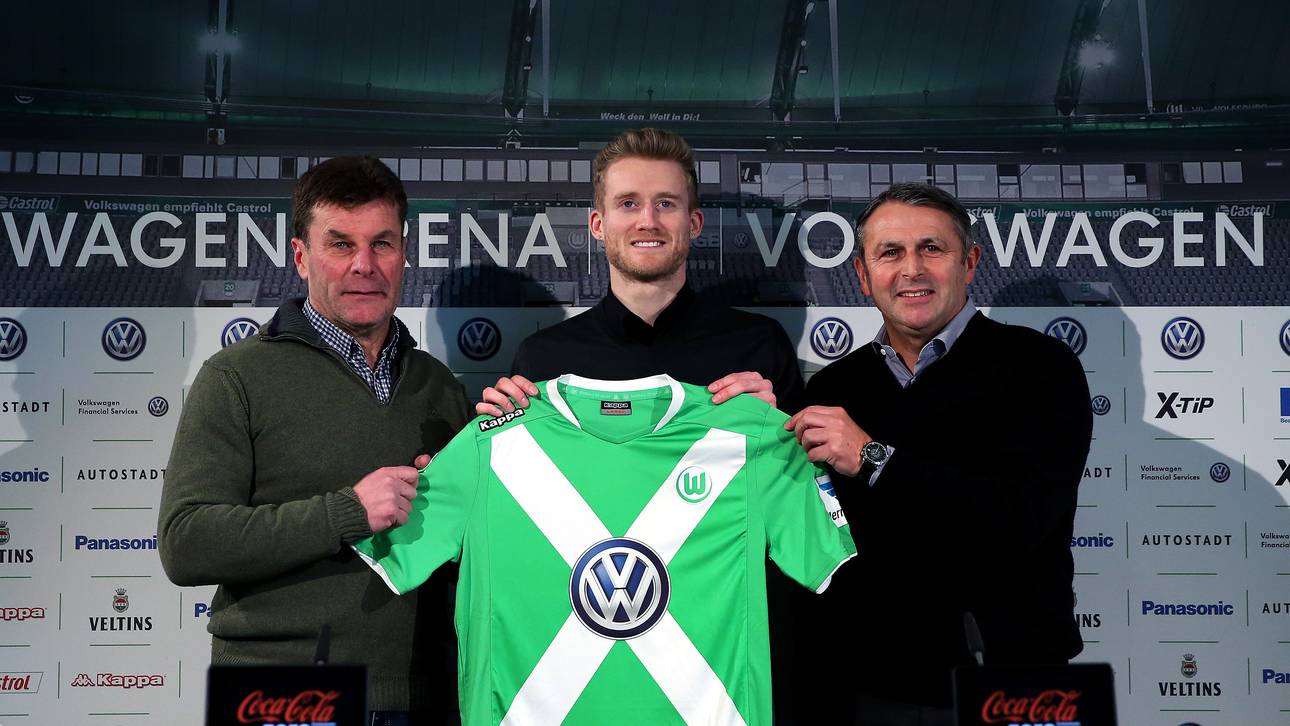Andre Schürrle bei seiner Vorstellung beim VfL Wolfsburg