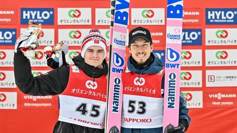 Lindvik (l.) und Forfang bezogen Stellung