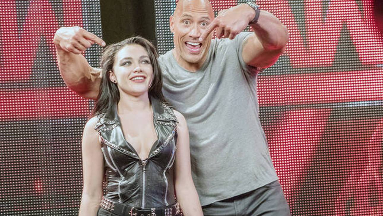 Florence Pugh spielte Paige im von Dwayne "The Rock" Johnson produzierten Film "Fighting with my Family"
