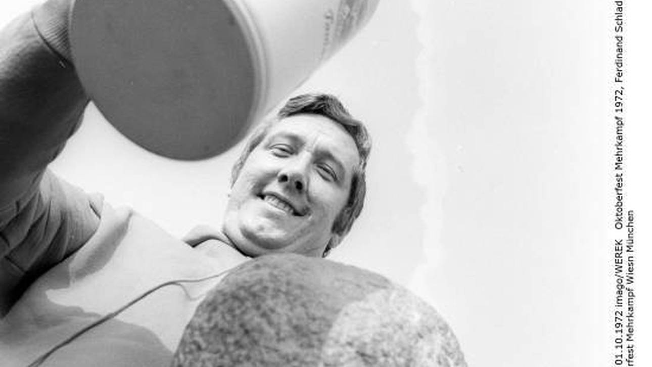 Ferdinand Schladen 1972 auf dem Oktoberfest
