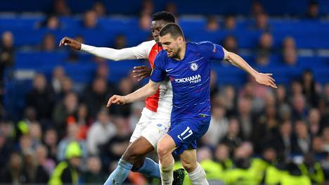 Mateo Kovacic (r.) gewann mit dem FC Chelsea die UEFA Europa League