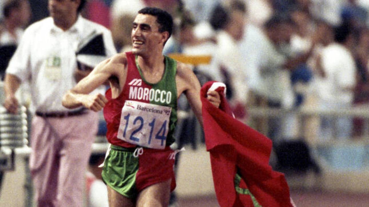 Khalid Skah nach seinem Olympiasieg