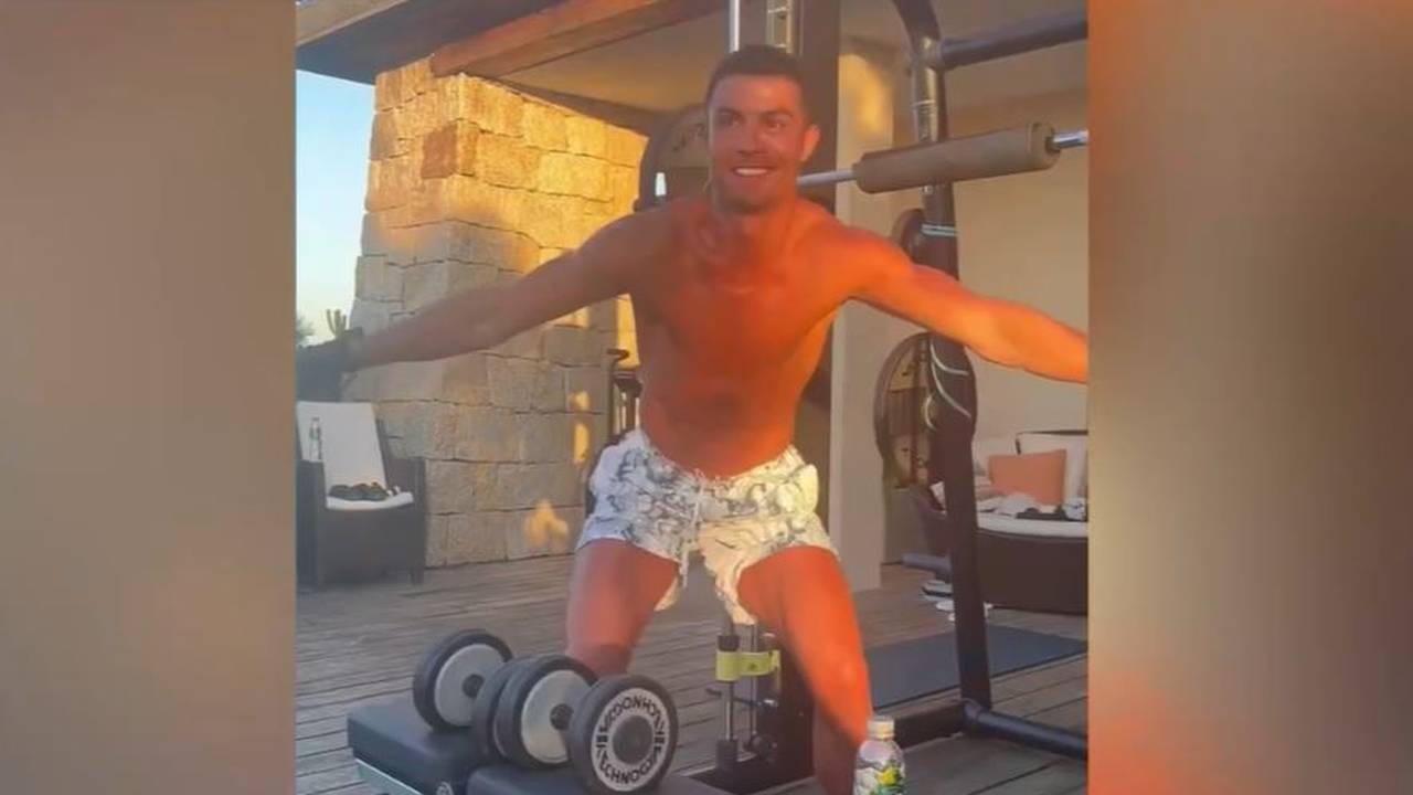 Kuriose Tanzeinlage: So hat man Cristiano Ronaldo beim Workout noch nie gesehen