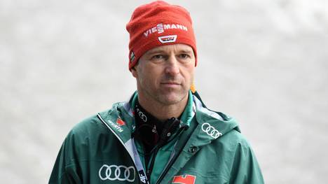 Head coach of the German ski jumping national team, Austrian Werner Schuster, is pictured after the training at the second stage of the Four-Hills Ski Jumping tournament (Vierschanzentournee), in Garmisch-Partenkirchen, southern Germany on December 31, 2018. - The second competition of the Four-Hills Ski jumping event takes place in Garmisch-Partenkirchen, before the tournament continues in Innsbruck (Austria) and in Bischofshofen (Austria). (Photo by Christof STACHE / AFP)        (Photo credit should read CHRISTOF STACHE/AFP via Getty Images)