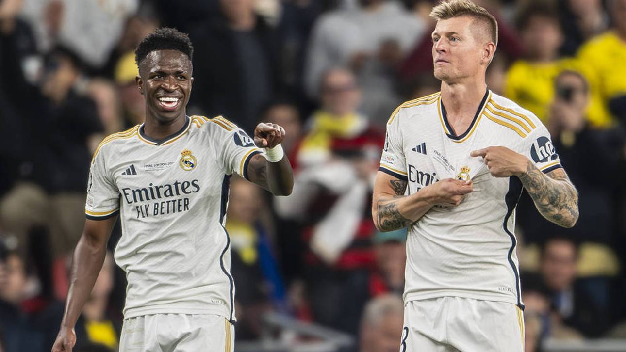 Toni Kroos und Vinícius Júnior spielten bis 2024 zusammen