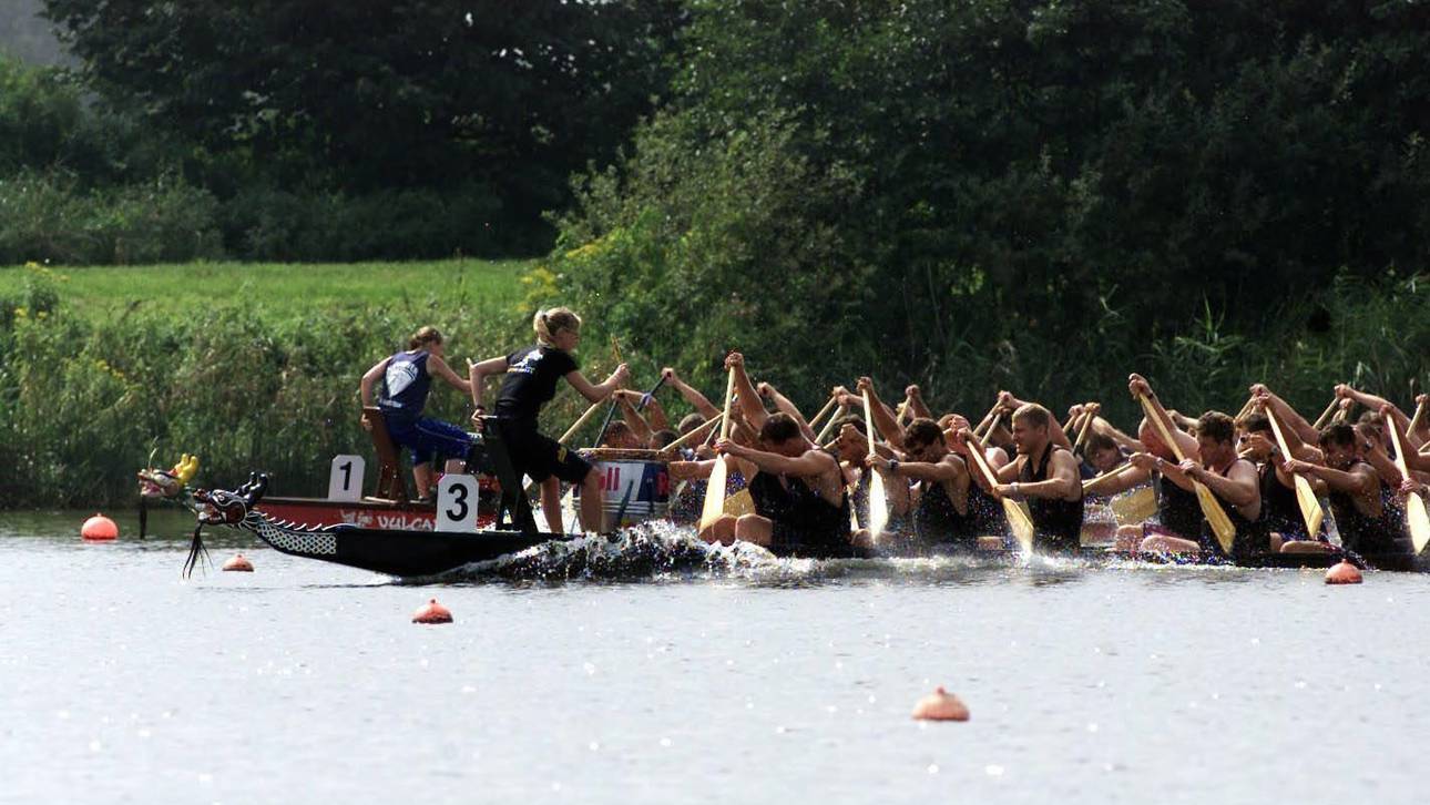 Tote bei Drachenboot-Training