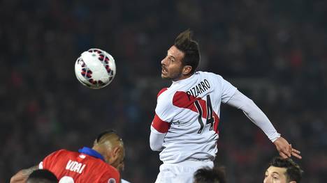 Claudio Pizarro beim Halbfinale der Copa mit Peru gegen Chile