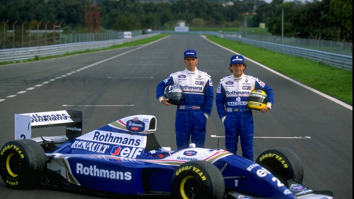 Damon Hill (l.) und Ayrton Senna stehen für die glorreiche Zeit von Williams