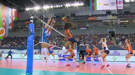 Serbien krönt sich im Volleyball-EM-Finale der Frauen gegen die Niederlande in Aserbaidschan zum Europameister.