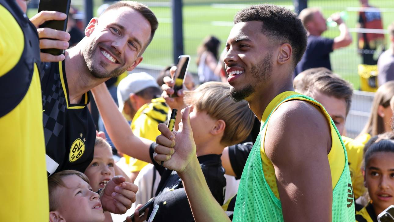 Freundlicher BVB-Empfang für Nmecha