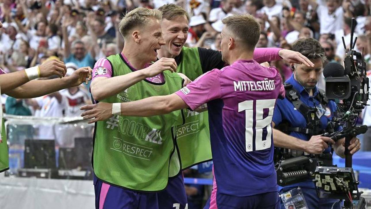 Mittelstädt wurde von seinen Mitspielern gefeiert