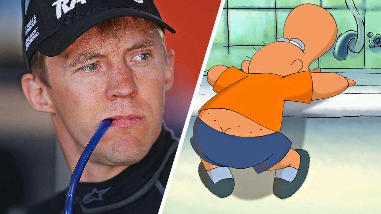 Mattias Ekström bekam vom Mercedes-Motorsportchef Toto Wolff einen Band von "Das kleine Arschloch" geschenkt