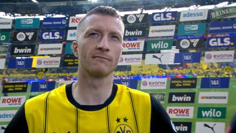 Marco Reus verabschiedete sich am Samstag von der Südtribüne im Signal-Iduna-Park - und reagierte entsprechend voller Emotionen. 