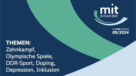 Er gehörte zu den Spitzensportlern der DDR, heute kämpft der ehemalige Zehnkämpfer Christian Schenk für Inklusion. Natürlich hat er auch die Olympischen Spiele im Sommer in Paris verfolgt und fühlte sich an seine erfolgreiche Vergangenheit erinnert: In Seoul 1988 gewann er die Goldmedaille im Zehnkampf. Verena Bentele spricht mit dem Rostocker über die hellen und dunklen Seiten seines Lebens – über Triumph, Doping, chronische Erkrankung und seinen heutigen Kampf gegen Barrieren. Das Sozialmagazin miteinander ist eine der beständigsten Sendereihen im Deutschen Fernsehen. Seit 26 Jahren informiert miteinander Monat für Monat über sozialpolitische Themen, rechtliche Fragen, zeigt Neues aus den Bereichen Gesundheit und Rente, ist generationsübergreifend und wendet sich an Menschen mit und ohne Behinderung gleichermaßen.