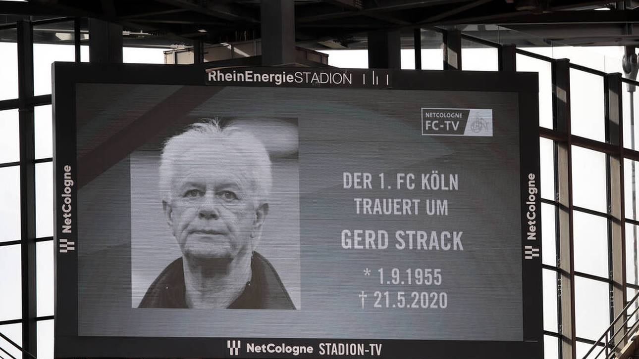 Der 1. FC Köln würdigte das Andenken an Gerd Strack mit einer Schweigeminute