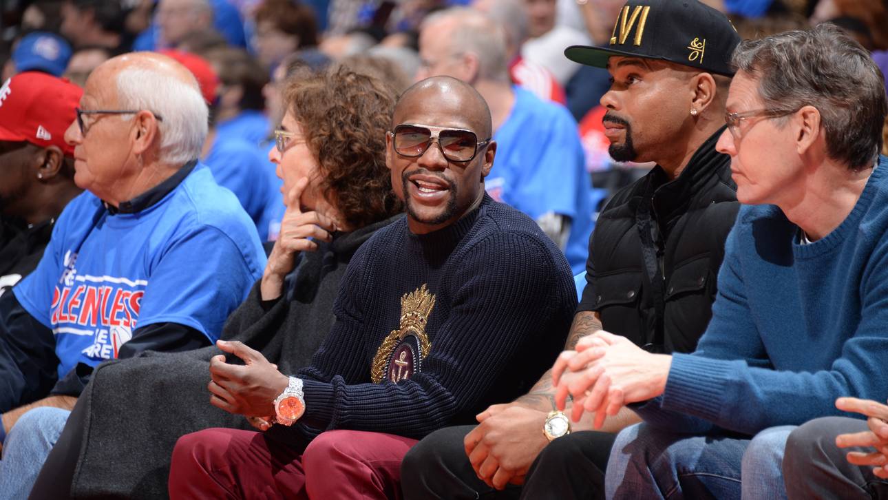 Floyd Mayweather, Jr. war unter den Zuschauern