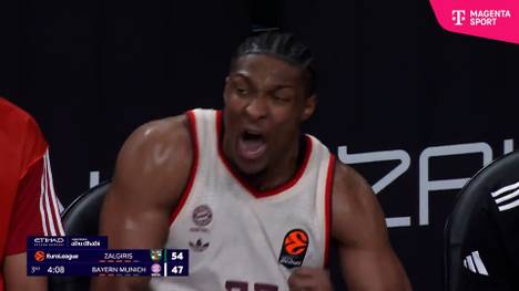 Die BBL-Highlights der Basketball-Partie Zalgiris Kaunas - FC Bayern München im Video.