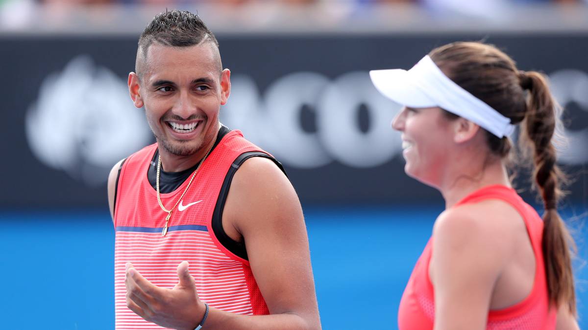 ALJA TOMLJANOVIC und NICK KYRGIOS: Der Bad Boy der Tennis-Szene ist mit der in Kroatien geborenen Australierin Tomljanovic zusammen - oder besser gesagt wieder. Nach Wimbledon 2017 war es zur Trennung gekommen, nachdem Kyrgios mit anderen weiblichen Tennis-Profis durch die Clubs gezogen war. 2018 kam es zur Versöhnung 