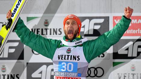 Markus Eisenbichler belegte beim Auftaktspringen der Vierschanzentournee in Oberstorf Rang zwei
